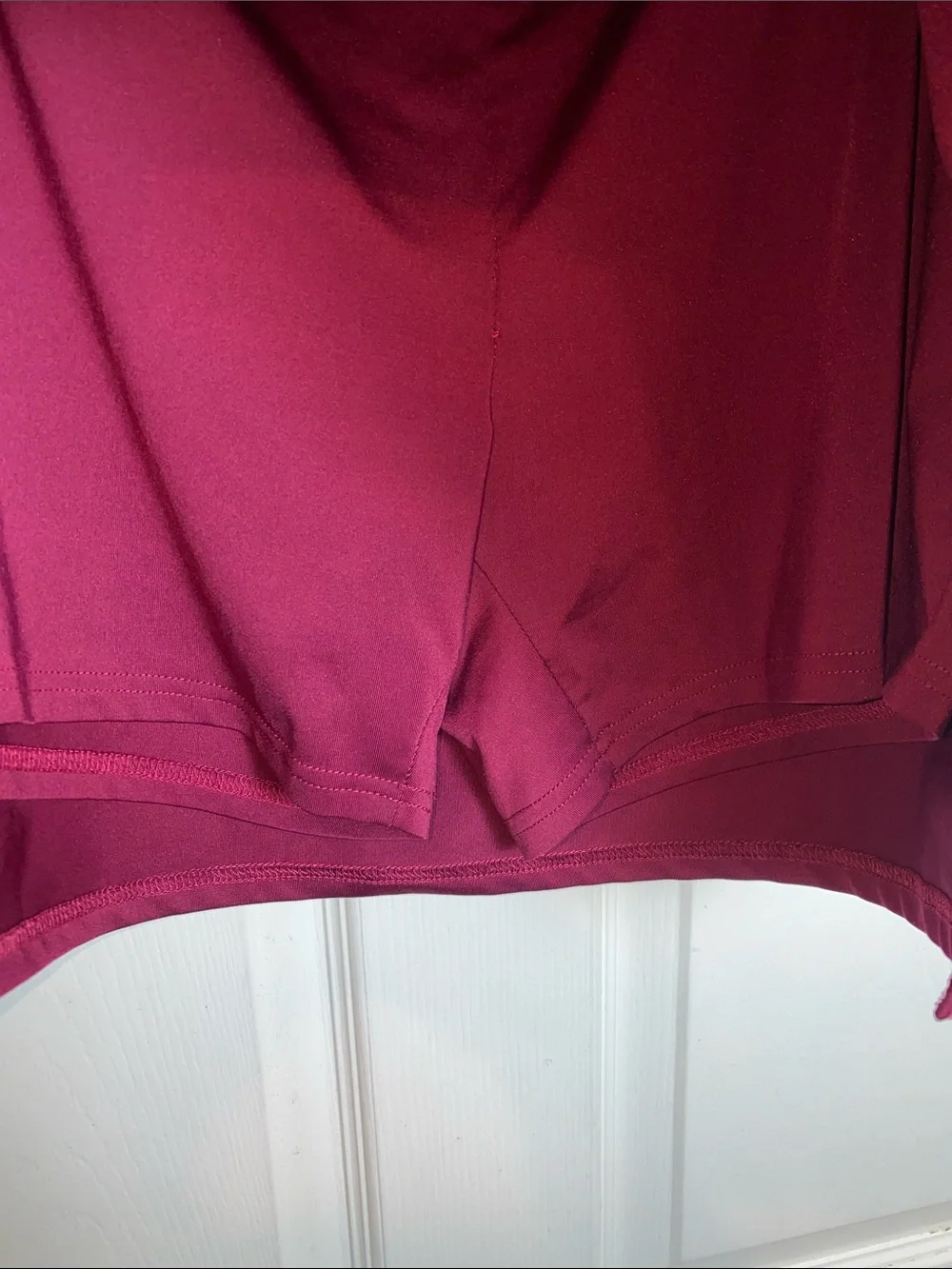 Ekouaer Golf Tennis Skort Burgundy Size Large